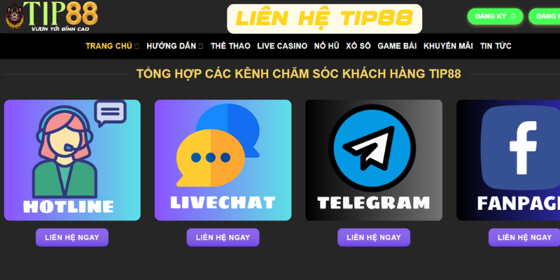 Các trường hợp người chơi cần liên hệ TIP88