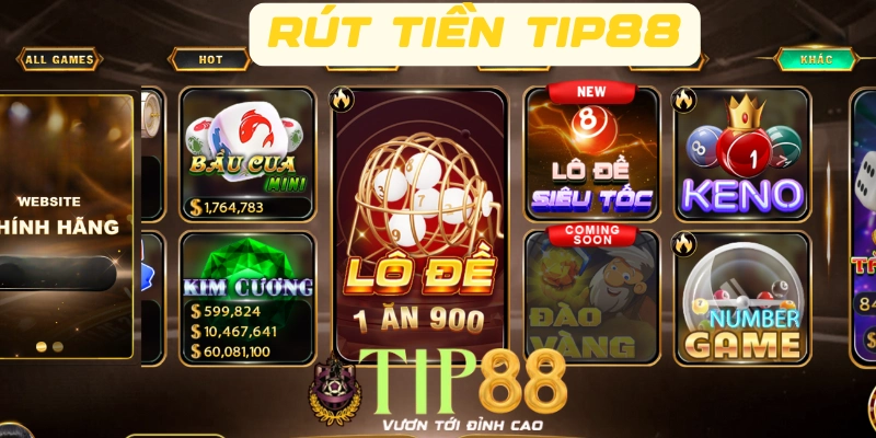 Giới thiệu các phương thức rút tiền TIP88